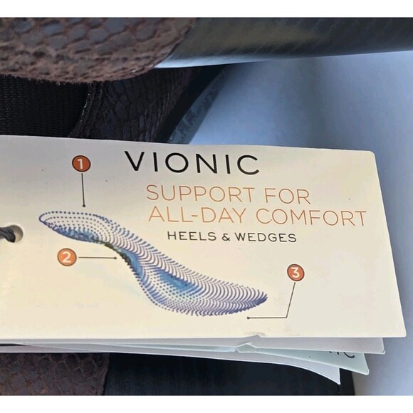 Vionic Suede Ankle Booties 322 Anne Java  Brown 10 NEW Snake Zip - Picture 15 of 16